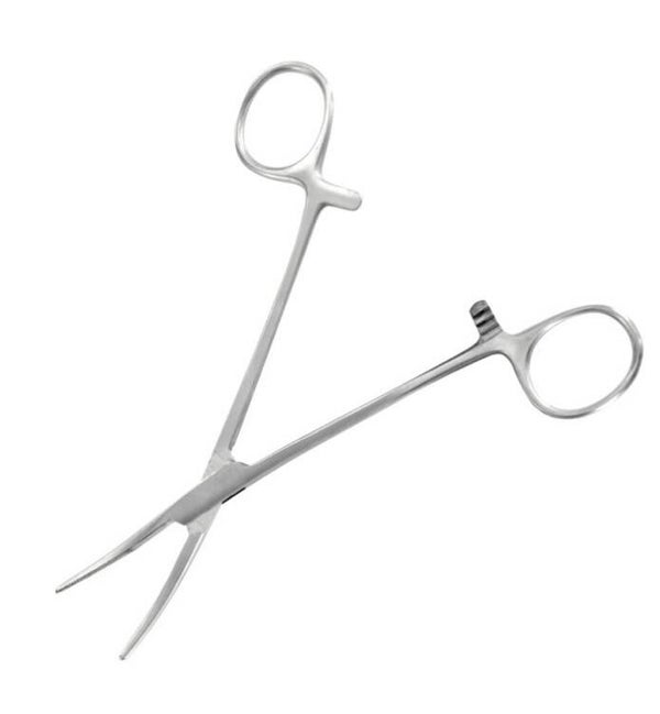 SHESTO (MODELCRAFT) : REF : PCL5046 : MATERIAL : Curved Locking Forceps Jaws (Serrated) (150mm)