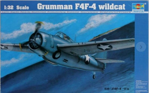 TRUMPETER : REF : TRU02223 : 1:32 : AIRCRAFT KIT : US : GRUMMAN : F4F4 ("Wildcat")