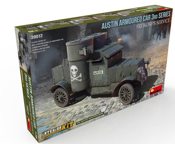 MINIART : REF : MINIART 39012 : 1:35 : UK : AUSTIN : Armored Car 3rd Series : Freikorps Service (INTERIOR KIT) (WWI)