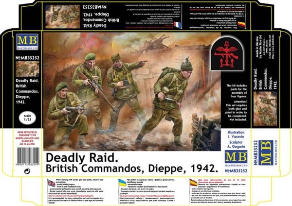 MASTER BOX LTD : REF : MB35252 : 1:35 : UK : British Commandos ("Deadly Raid, Dieppe 1942)
