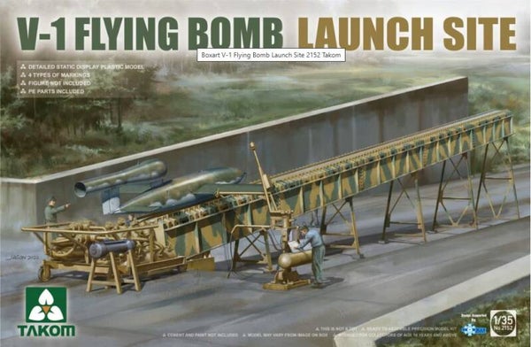 TAKOM : REF : 2152 : 1:35 : SCENERY FOR DIORAMA : German : V-1 Flying Bomb (Fieseler Fi 103) Launch Site