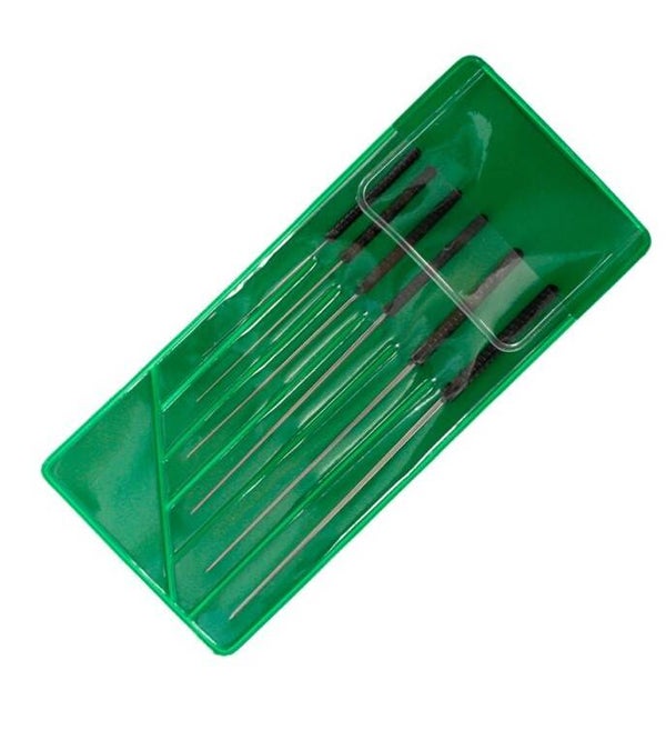SHESTO (MODELCRAFT) : REF : PBR2201 : TOOL / OUTILLAGE : 6 Pce Precision Smoothing Broach Set (0.4 - 1.4mm)