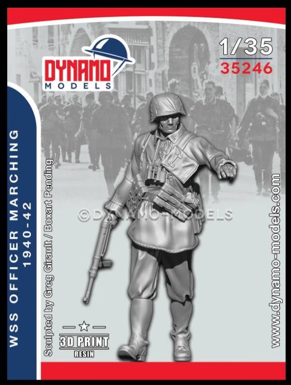 DYNAMO MODELS : REF : DYM-35246 : 1:35 : FIG : German : WSS Officer Marching (1940-42)