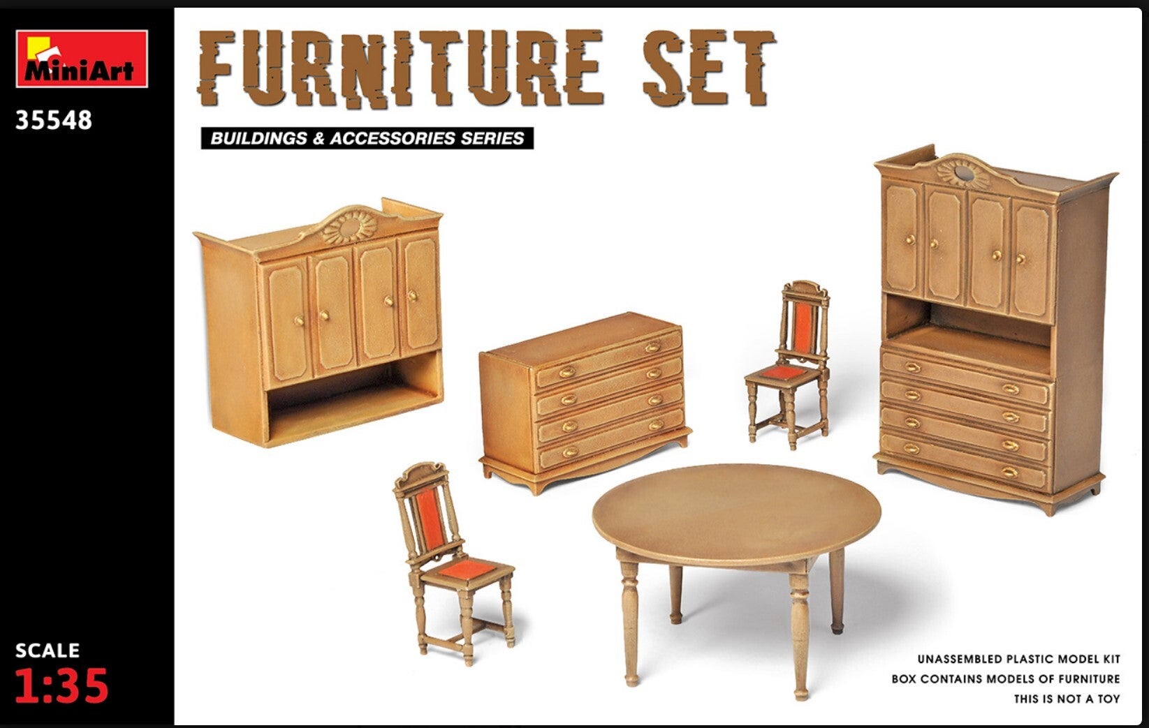 MINIART : REF : MINIART 35548 : 1:35 : ACCESSORIES : Furniture Set / Ensemble de Meubles