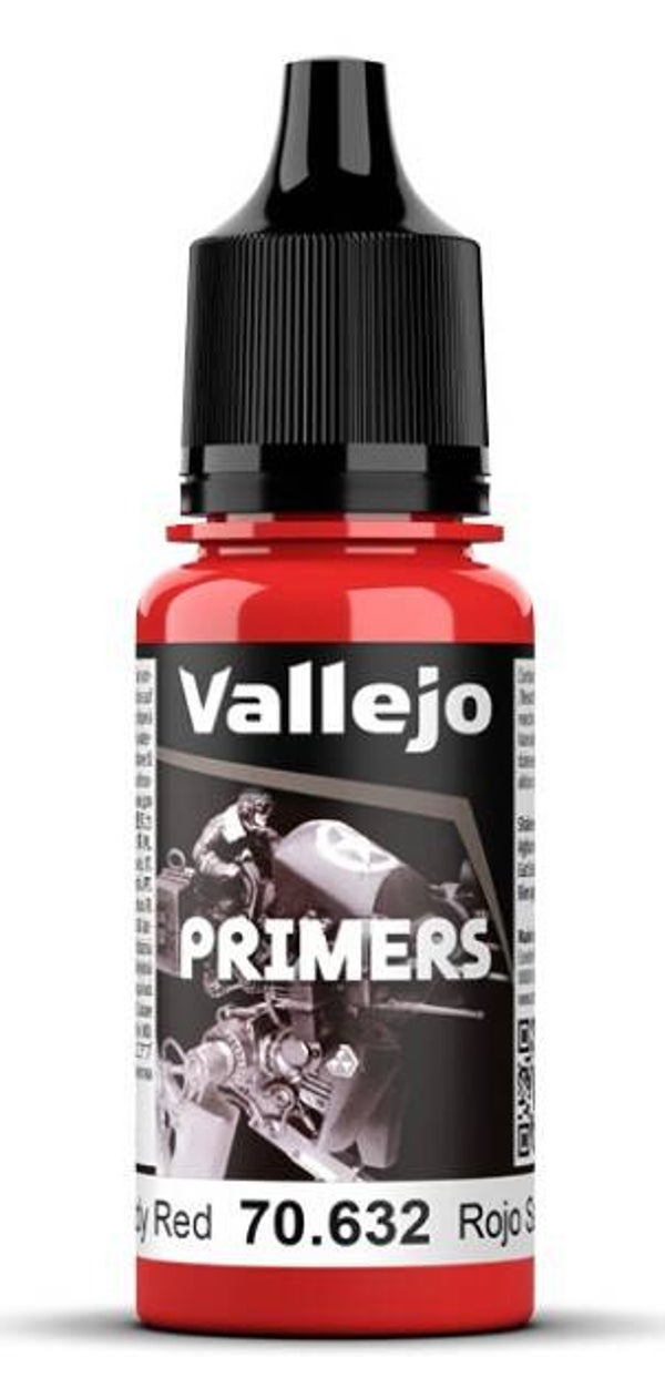 VALLEJO : REF : 70632 : PRIMER : Bloody Red / Rouge Sang (18ml)