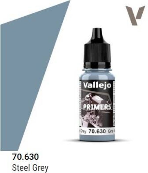 VALLEJO : REF : 70630 : PRIMER : Steel Grey / Gris Acier (18 ml)