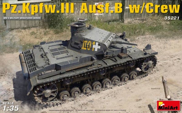 MINIART : REF : MINIART 35221 : 1:35 : German Pz.Kpfw.3 Ausf.B (Medium Tank) (With Crew)