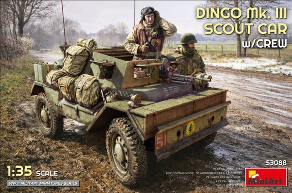MINIART : REF : MINIART 53088 : 1:35 : DINGO Mk. III (Scout Car w/Crew)