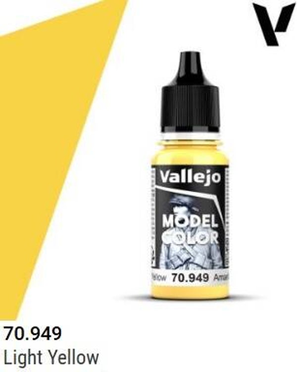 VALLEJO : REF : 70949 : MODEL COLOR SERIE : Light Yellow / Jaune Clair (18 ml)