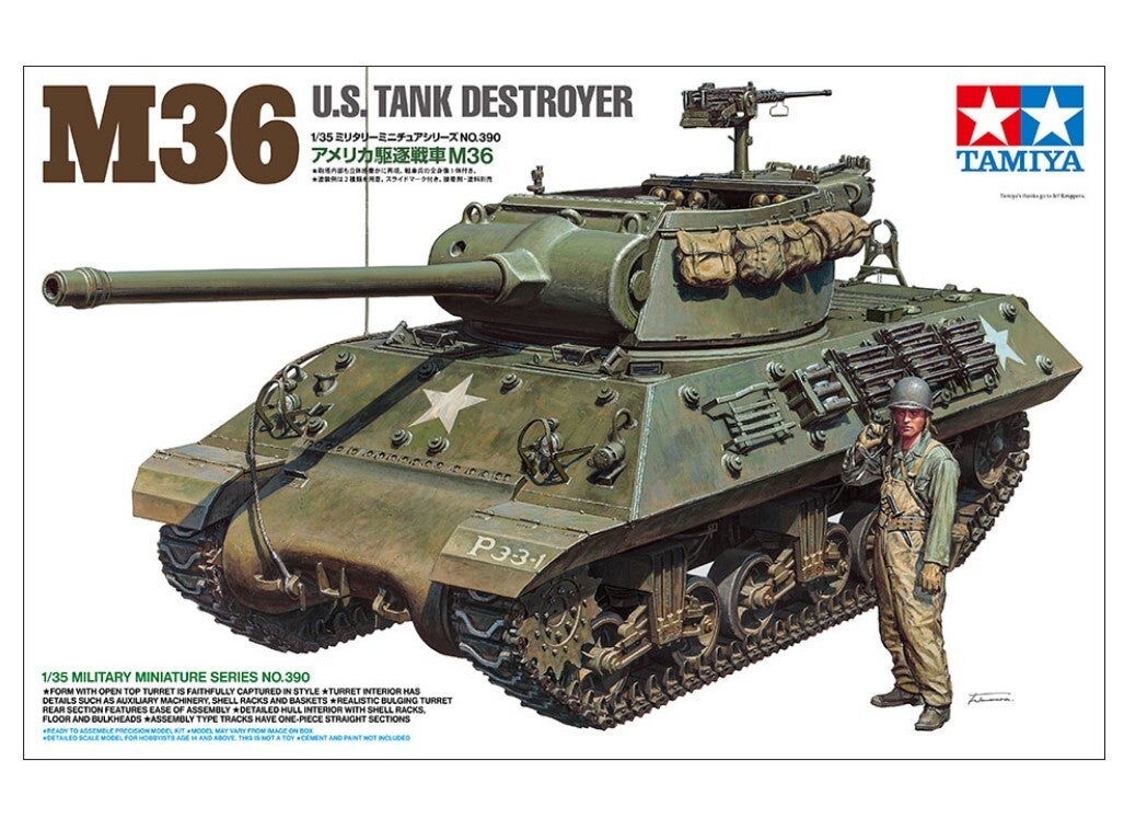 TAMIYA : REF : 35390 : 1:35 : US : Tank Destroyer M36 (Jackson)