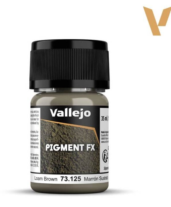 VALLEJO : REF : 73125 : PIGMENT : FX SERIE : Loam Brown / Brun Terreau (35 ML)