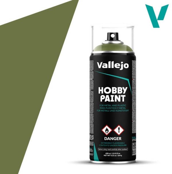 VALLEJO : REF : 28027 : HOBBY PAINT SERIE (COLORED PRIMER SPRAY) : Goblin Green (400 ml)
