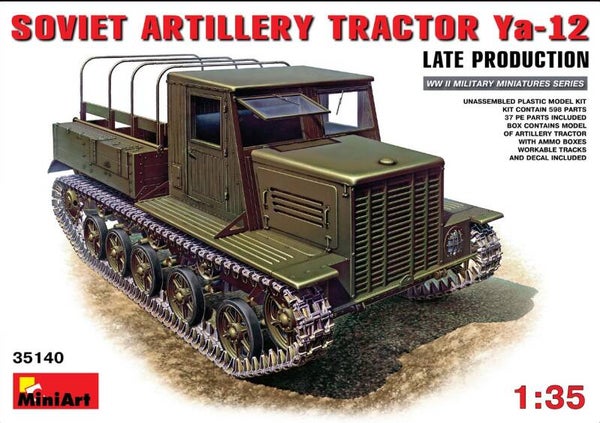 MINIART : REF : MINIART 35140 : 1:35 : SOVIET : Artillery Tractor YA-12 (Late Production)