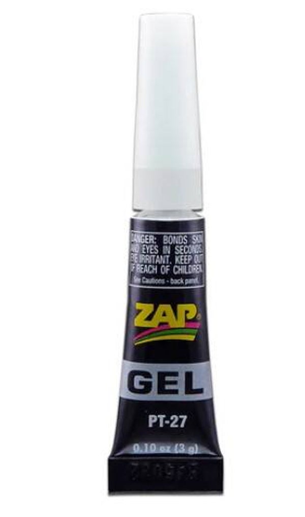 ZAP : REF : ZAPPT27 : Zap Gel CA 0.1oz (3gr) ("Thick, Strong Glue" / Colle Epaisse Solide)