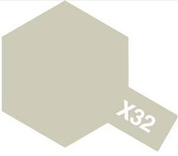 TAMIYA : COLOR : REF : 81032 : ACRYLIC PAINT : X SERIE (TRANSPARENT) : X-32 TITANIUM SILVER / ARGENT TITANE (23 ml)