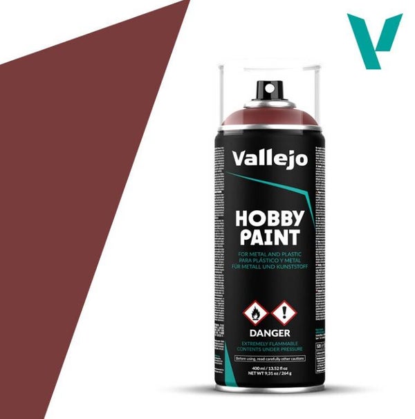 VALLEJO : REF : 28029 : HOBBY PAINT SERIE (COLORED PRIMER SPRAY) : Gory Red (400 ml)