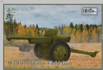 IBG MODELS : REF : IBG35058 : 1:35 : France : M1897 75mm Gun 75mm (in US Service)