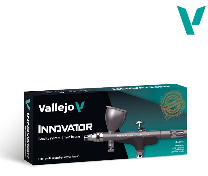 VALLEJO : REF : 90001 : AIRBRUSH / AEROGRAPHE : INNOVATOR By Vallejo, Gravity System, Two in One