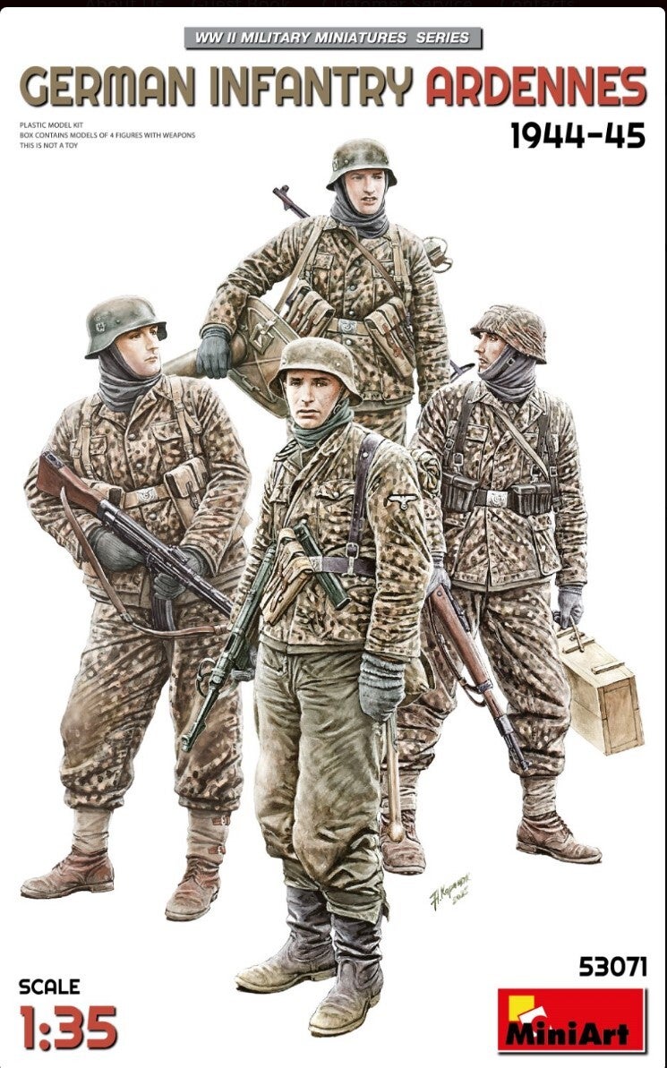 MINIART : REF : MINIART 53071 : 1:35 : German Infantry (Ardennes 1944-1945) (4 Fig.)