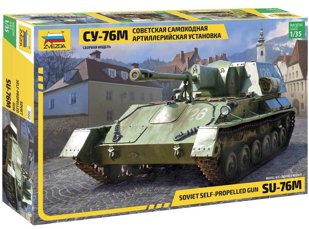 ZVEZDA : REF : 3662 : 1:35 : Soviet Self-Propelled Gun SU-76M
