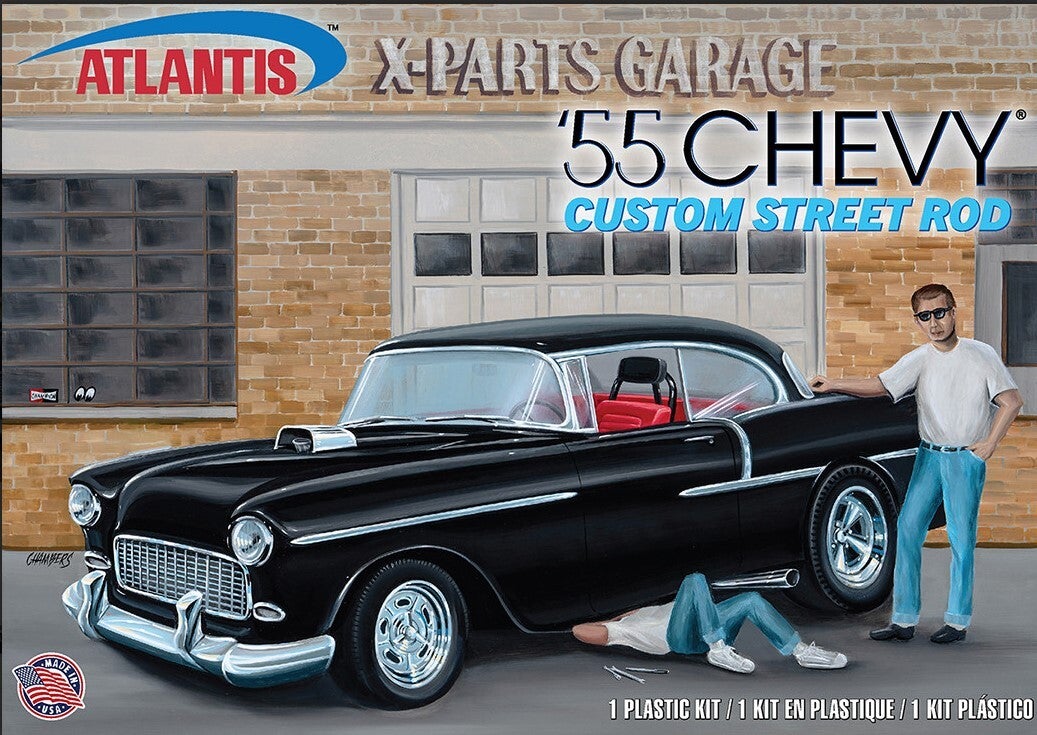 ATLANTIS : REF : H1276 : 1:25 : US : CHEVROLET : Custom Street Rod (X-PARTS GARAGE) (1955)