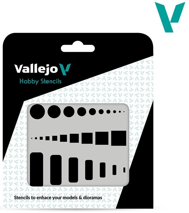 VALLEJO : REF : ST-AIR003 : Various Scales : FOR DIORAMA : STENCIL / POCHOIR : Access Trap Doors