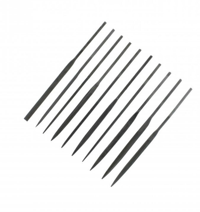MODELCRAFT : REF : PFL6001 : MATERIAL : 10 Pce Medium Cut Needle Files Set (Ensemble de Limes à Aiguilles à Coupe Moyenne)