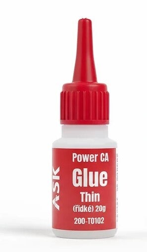 ASK (ARTSCALEKIT) : REF : 200-T0102 : GLUE / COLLE : ASK Thin Instant Glue CA (20g)