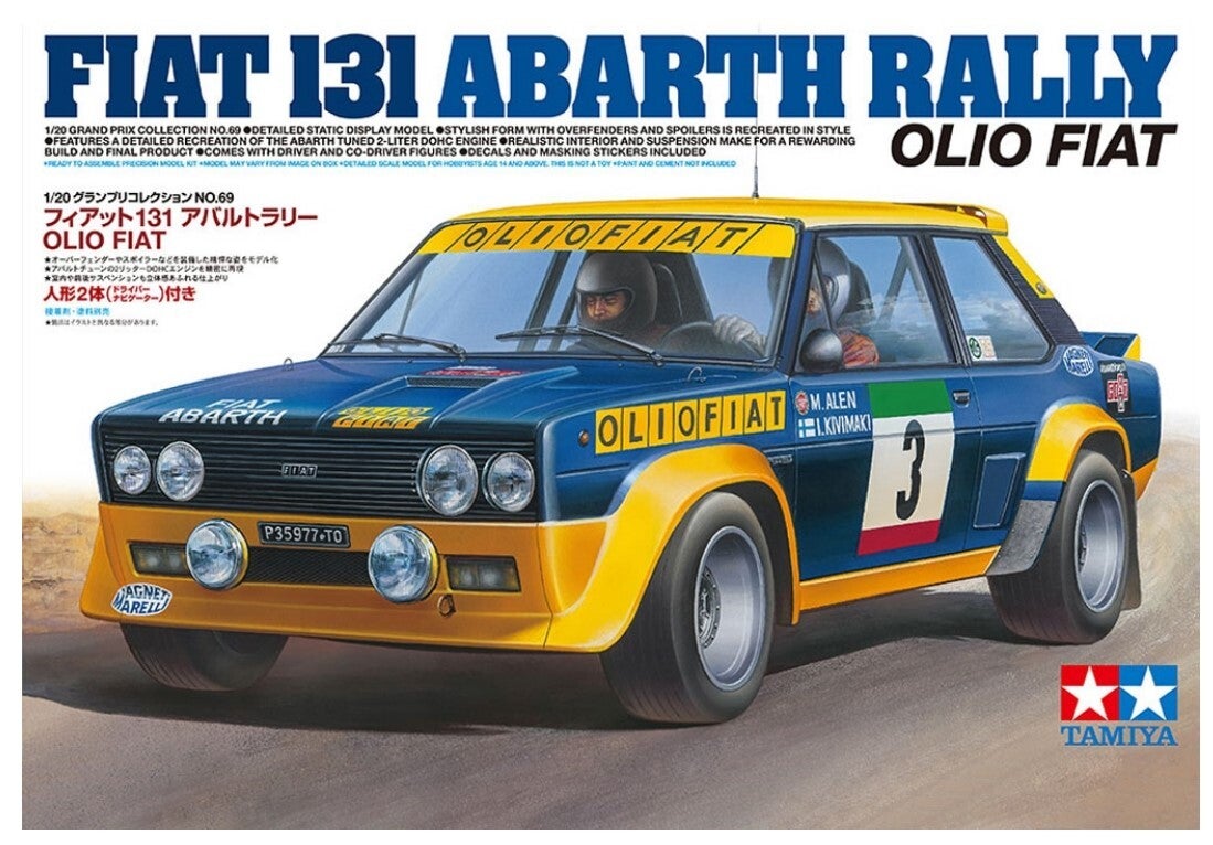TAMIYA : REF : 20069 : 1:24 : ITALY : FIAT : 131 Abarth Rally (Olio FIAT) (1975-1976)