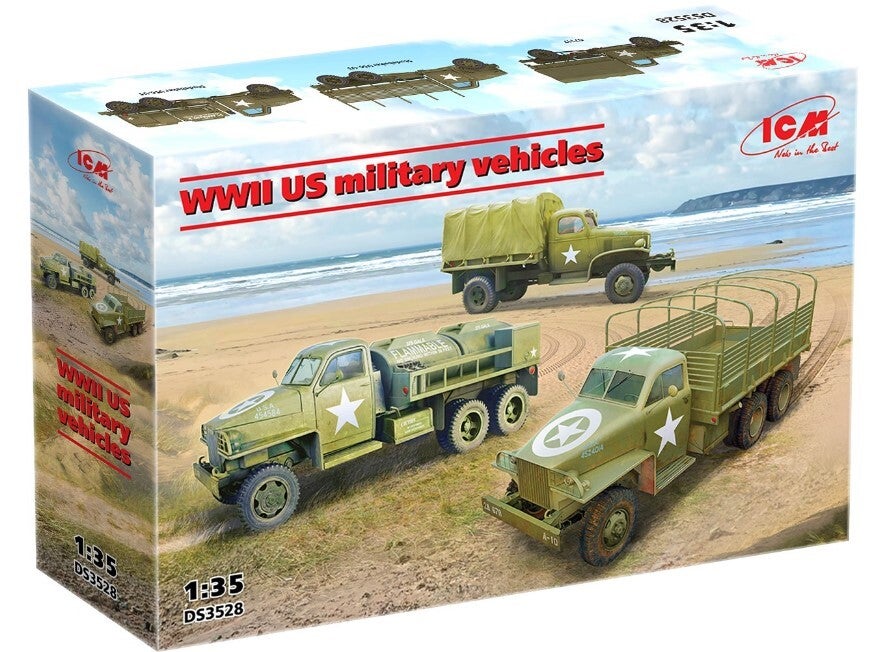ICM : REF : DS 3528 : 1:35 : VEHICLE SET : "WWII US Military Vehicles" (3)