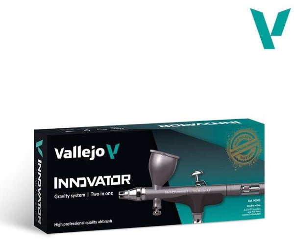 VALLEJO : REF : 90001 : AIRBRUSH / AEROGRAPHE : INNOVATOR By Vallejo, Gravity System, Two in One