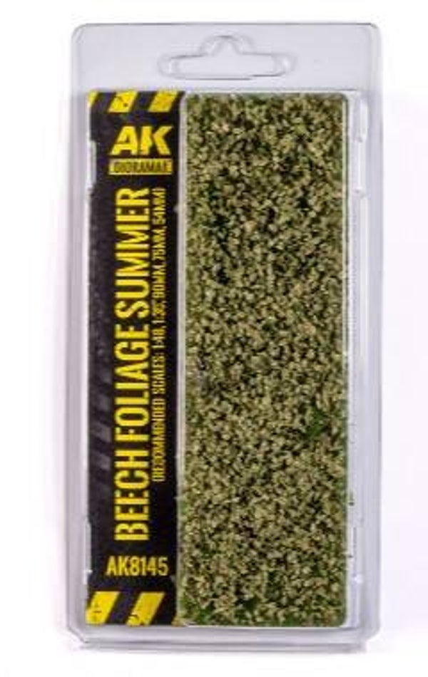 AK INTERACTIVE : REF : AK8145 : FOR DIORAMA : VEGETATION : BEECH FOLIAGE SUMMER / FEUILLAGE DE HETRE D'ETE