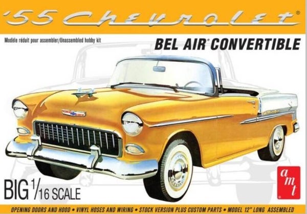 AMT : REF : AMT 1134 : 1:16 : US : CHEVROLET : Chevy Bel Air Convertible (1955)