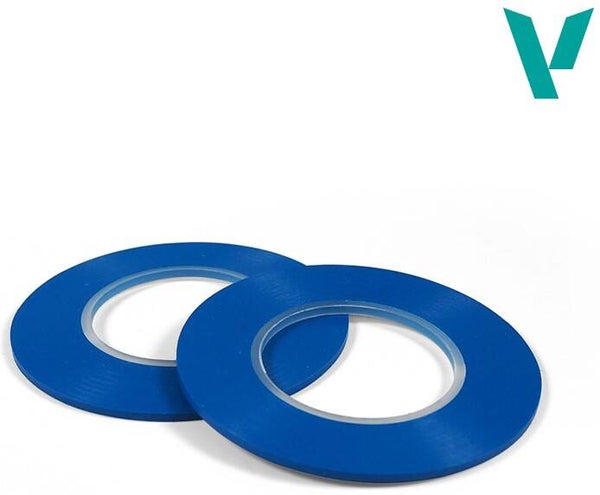 VALLEJO : REF : T07008 : TOOL / OUTILLAGE : Flexible Masking Tape (2 mm x 18 m) (Twin Pack)