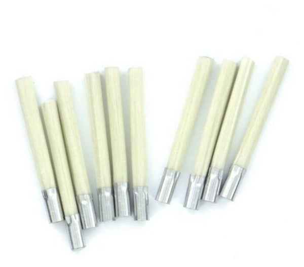 SHESTO (MODELCRAFT) : REF : PBU1019/2/10 : MATERIAL : GLASS Fibre Refills for Propellant Pencil (4mm) x 10 (Recharges en fibre de verre pour crayon à propergol (4mm) x 10