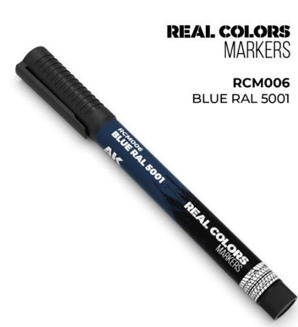 AK INTERACTIVE : REF : RCM006 : RC (REAL COLOR) MARKER SERIE : BLUE RAL 5001