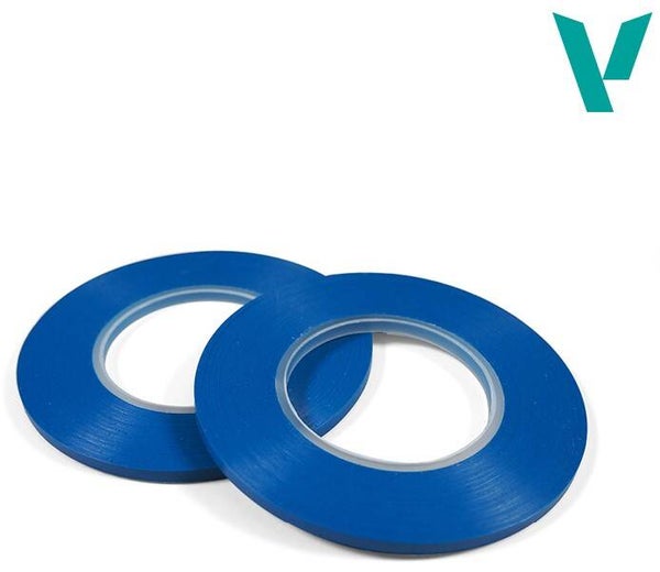 VALLEJO : REF : T07009 : TOOL / OUTILLAGE : Flexible Masking Tape (3 mm x 18 m) (Twin Pack)