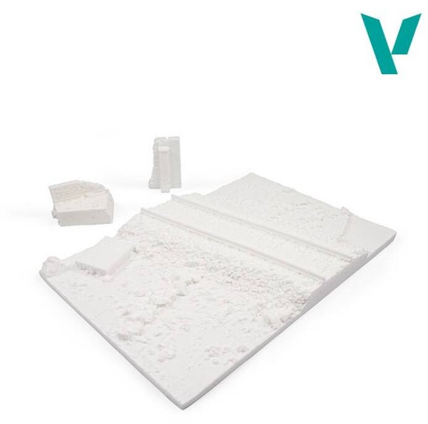 VALLEJO : REF : VALSC104 : 1:35 : Scenery for Diorama : 31 X 21CM Country Road Cross with Railway