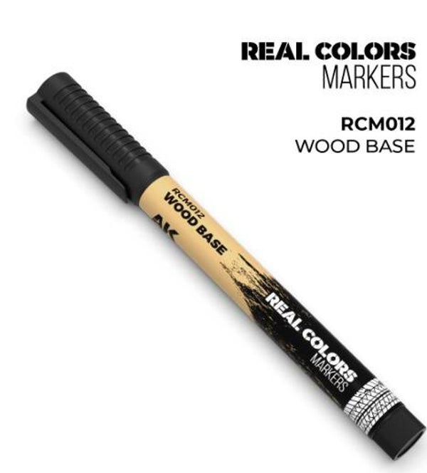 AK INTERACTIVE : REF : RCM012 : RC (REAL COLOR) MARKER SERIE : WOOD BASE (BOIS BASIC)