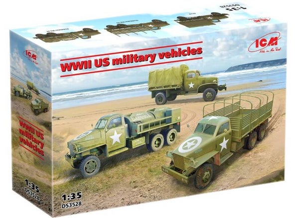 ICM : REF : DS 3528 : 1:35 : VEHICLE SET : "WWII US Military Vehicles" (3)