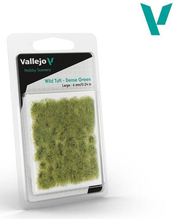VALLEJO : REF : SC413 : 1:35 : FOR DIORAMA : SCENERY : PLANT / TREE : Wild Tuft – Dense Green
