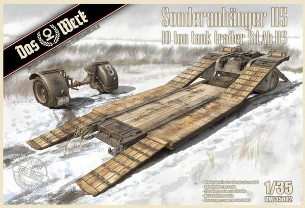 DAS WERK : REF : DW35002 : 1/35 : German Sonderanhänger 115 (Sd.Ah.115) (10 Ton Tank Trailer / Remorque)