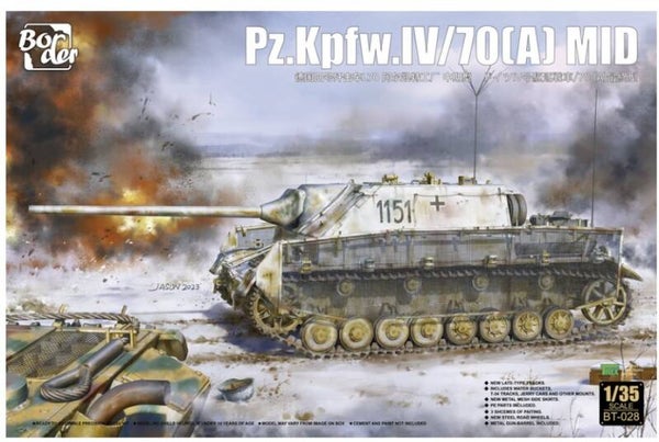 BORDER MODEL : REF : BT 028 : 1/35 : German Jagdpanzer IV L/70, Panzer IV/70(A) (Mid version)