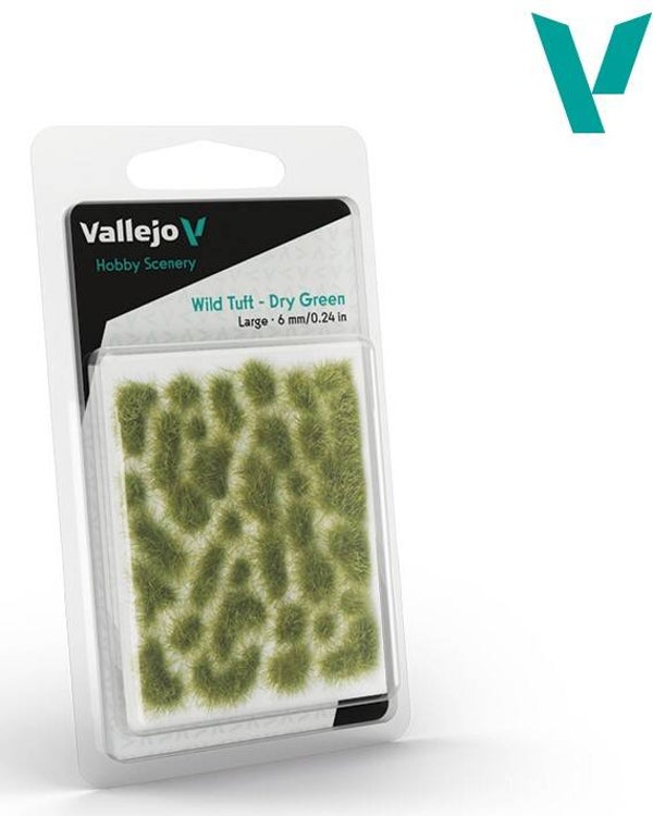 VALLEJO : REF : SC415 : 1:35 : FOR DIORAMA : SCENERY : PLANT / TREE : Wild Tuft – Dry Green