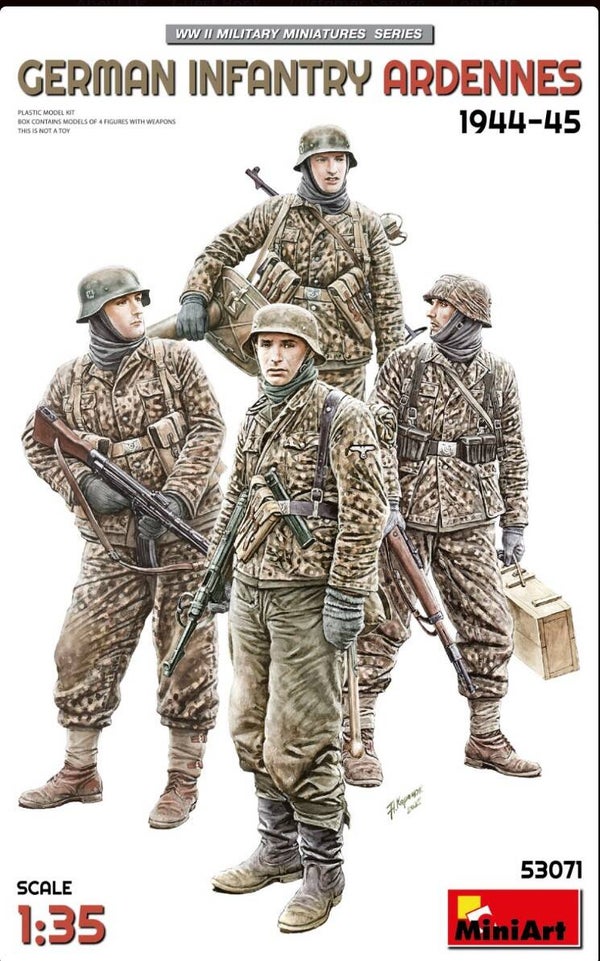 MINIART : REF : MINIART 53071 : 1:35 : German Infantry (Ardennes 1944-1945) (4 Fig.)