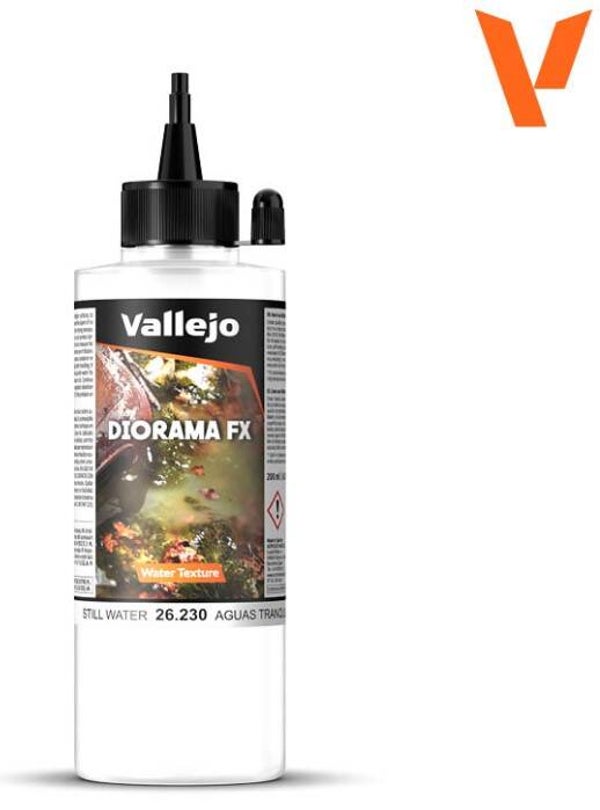 VALLEJO : REF : VAL26230 : DIORAMA EFFECTS : FX SERIE : WATER TEXTURE : Still Water (200 ml)