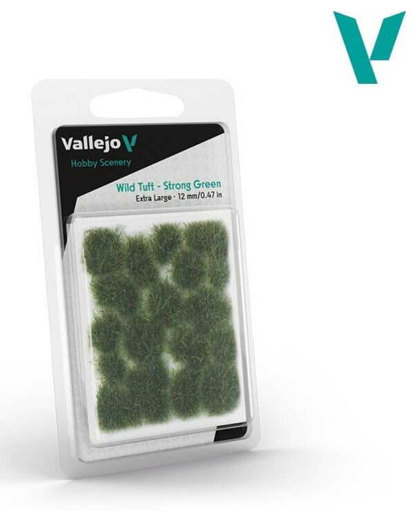 VALLEJO : REF : SC427 : 1:35 : FOR DIORAMA : SCENERY : PLANT / TREE : Wild Tuft – Strong Green