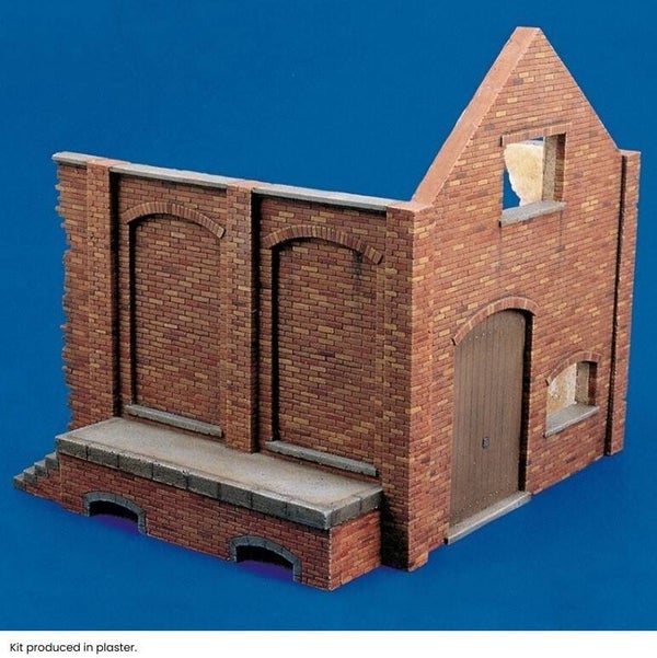 ROYAL MODEL : REF : 254 : 1:35 : SCENERY FOR DIORAMA : European Storehouse Ruin (Ruines d'Entrepôt Européen) (Part. 1)