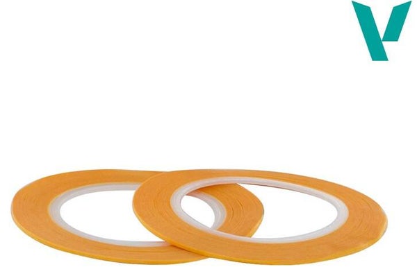 VALLEJO : REF : T07002 : TOOL / OUTILLAGE : Masking Tape 1 mm x 18 m (Twin Pack)