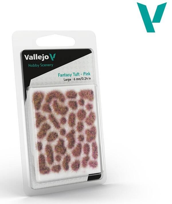 VALLEJO : REF : SC433 : 1:35 : FOR DIORAMA : SCENERY : PLANT / TREE : Fantasy Tuft – Pink
